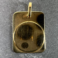 Load image into Gallery viewer, French Virgo Starsign Zodiac 18K Yellow Gold Charm Medal Pendant