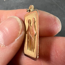 Load image into Gallery viewer, French Gemini Starsign Zodiac 18K Yellow Gold Charm Medal Pendant