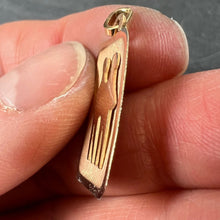 Load image into Gallery viewer, French Gemini Starsign Zodiac 18K Yellow Gold Charm Medal Pendant