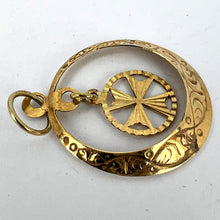 Load image into Gallery viewer, Maltese Cross 9K Yellow Gold Dangle Charm Pendant