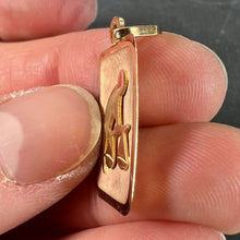 Load image into Gallery viewer, French Libra Starsign Zodiac 18K Yellow Gold Charm Medal Pendant