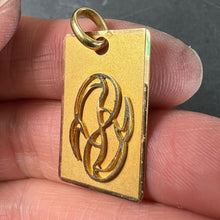 Load image into Gallery viewer, French Pisces Starsign Zodiac 18K Yellow Gold Charm Medal Pendant