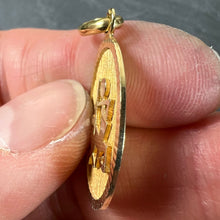 Load image into Gallery viewer, French Sagittarius Starsign Zodiac 18K Yellow Gold Charm Medal Pendant