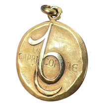 Load image into Gallery viewer, Becker French Zodiac Capricorn Starsign 18K Yellow Gold Charm Pendant
