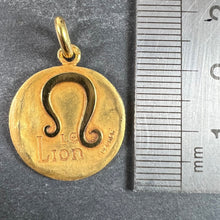Load image into Gallery viewer, Becker French Zodiac Leo Starsign 18K Yellow Gold Charm Pendant