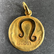 Load image into Gallery viewer, Becker French Zodiac Leo Starsign 18K Yellow Gold Charm Pendant