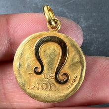 Load image into Gallery viewer, Becker French Zodiac Leo Starsign 18K Yellow Gold Charm Pendant
