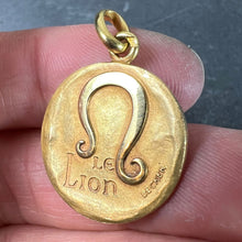 Load image into Gallery viewer, Becker French Zodiac Leo Starsign 18K Yellow Gold Charm Pendant