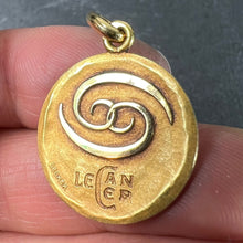 Load image into Gallery viewer, Becker French Zodiac Cancer Starsign 18K Yellow Gold Charm Pendant