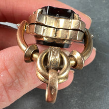 Load image into Gallery viewer, Horseshoe Onyx Horse Cameo 18K Rose Gold Pendant Locket