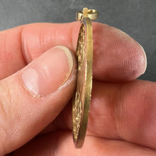 Load image into Gallery viewer, French Taurus Starsign Zodiac 18K Yellow Gold Charm Medal Pendant
