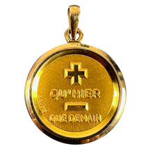 Load image into Gallery viewer, Augis French More Than Yesterday 18K Yellow Gold Love Charm Pendant