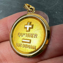 Load image into Gallery viewer, Augis French More Than Yesterday 18K Yellow Gold Love Charm Pendant
