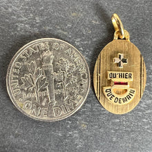 Load image into Gallery viewer, French Augis Plus Qu’Hier 18K Yellow White Gold Enamel Ruby Love Pendant