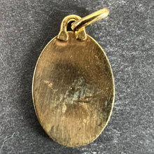 Load image into Gallery viewer, French Augis Plus Qu’Hier 18K Yellow White Gold Enamel Ruby Love Pendant