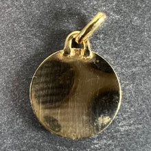 Load image into Gallery viewer, Augis Plus Qu’Hier 18K Yellow White Gold Enamel Lab Created Ruby Love Pendant