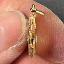 Load image into Gallery viewer, Augis Plus Qu’Hier 18K Yellow White Gold Enamel Lab Created Ruby Love Pendant