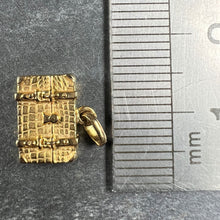 Load image into Gallery viewer, French 18K Yellow Gold Travel Case Suitcase Charm Pendant