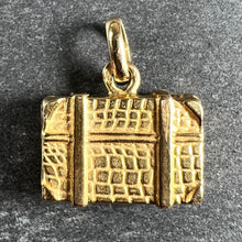 Load image into Gallery viewer, French 18K Yellow Gold Travel Case Suitcase Charm Pendant