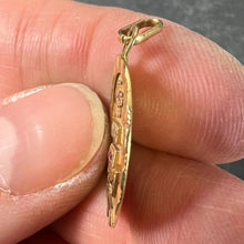 Load image into Gallery viewer, French Augis Plus Qu’Hier 18K Yellow White Gold Enamel Ruby Love Pendant