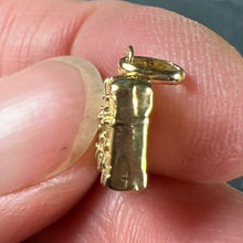 Load image into Gallery viewer, French 18K Yellow Gold Travel Case Suitcase Charm Pendant