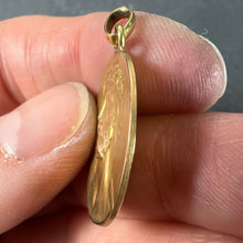 Load image into Gallery viewer, French Dropsy Jesus Christ Crown of Thorns 18K Yellow Gold Medal Pendant