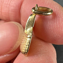 Load image into Gallery viewer, French 18K Yellow Gold Bird in Picnic Basket Charm Pendant