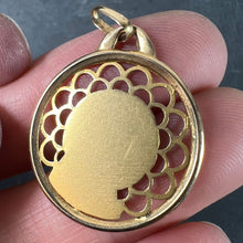 Load image into Gallery viewer, French Dropsy Virgin Mary 18K Yellow Gold Pierced Medal Charm Pendant