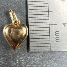 Load image into Gallery viewer, French 18K Gold Puffy Love Heart Charm Pendant