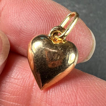 Load image into Gallery viewer, French 18K Gold Puffy Love Heart Charm Pendant