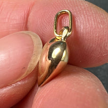 Load image into Gallery viewer, French 18K Gold Puffy Love Heart Charm Pendant