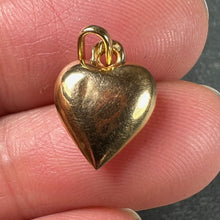 Load image into Gallery viewer, French 18K Gold Puffy Love Heart Charm Pendant