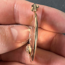 Load image into Gallery viewer, French Floral Flower 18 Karat Rose Gold Rose Cut Diamond Charm Pendant