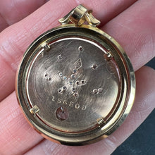 Load image into Gallery viewer, French Floral Flower 18 Karat Rose Gold Rose Cut Diamond Charm Pendant