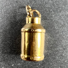 Load image into Gallery viewer, French 18K Yellow Gold Milk Churn Charm Pendant
