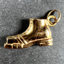 Load image into Gallery viewer, French Boot Shoe 18K Yellow Gold Charm Pendant