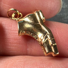 Load image into Gallery viewer, French Boot Shoe 18K Yellow Gold Charm Pendant