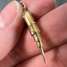 Load image into Gallery viewer, French Articulated Fish 18K Yellow Gold White Gold Charm Pendant