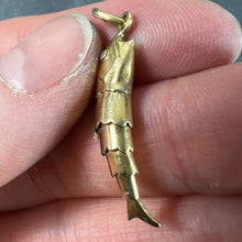 Load image into Gallery viewer, French Articulated Fish 18K Yellow Gold White Gold Charm Pendant
