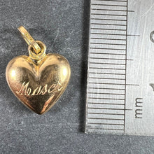 Load image into Gallery viewer, Vintage Italian 18K Yellow Gold Puffy Heart Maser Charm Pendant