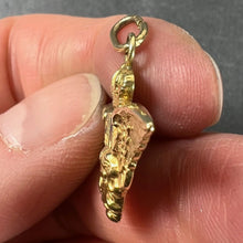 Load image into Gallery viewer, Vintage Italian Chiappe Air Force FIM Wings Crown 18K Yellow Gold Enamel Charm Pendant