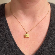Load image into Gallery viewer, French 18K Yellow Gold Travel Case Suitcase Charm Pendant