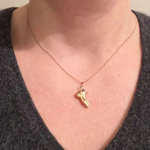 Load image into Gallery viewer, French Boot Shoe 18K Yellow Gold Charm Pendant