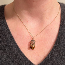 Load image into Gallery viewer, Bird Cage Cultured Pearls 14 Karat Yellow Gold Charm Pendant