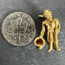 Load image into Gallery viewer, Vintage Italian Lucky Gobbo Hunchback Good Luck 18K Yellow Gold Charm Pendant