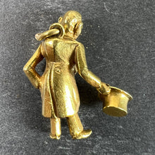 Load image into Gallery viewer, Vintage Italian Lucky Gobbo Hunchback Good Luck 18K Yellow Gold Charm Pendant