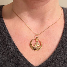 Load image into Gallery viewer, Maltese Cross 9K Yellow Gold Dangle Charm Pendant