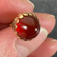 Load image into Gallery viewer, Small Italian Acorn Carnelian Chalcedony 18K Yellow Gold Charm Pendant