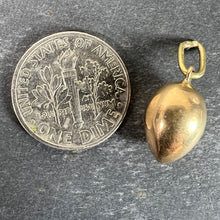 Load image into Gallery viewer, Vintage Egg 18K Yellow Gold Charm Pendant