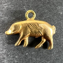 Load image into Gallery viewer, French 18K Yellow Gold Lucky Pig Charm Pendant